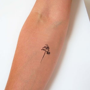 pine tree temporary tattoos (set of 2)