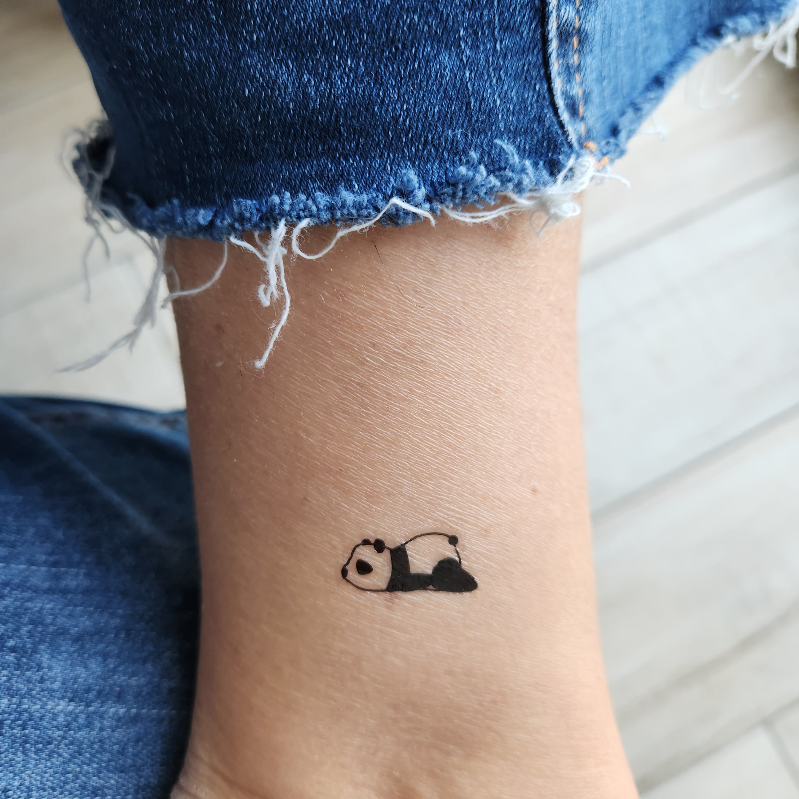 4 Pandas Temporary Tattoos, Minimalist and Cute Pandas for Animal Lovers -  Etsy Israel, image size:2693x2693