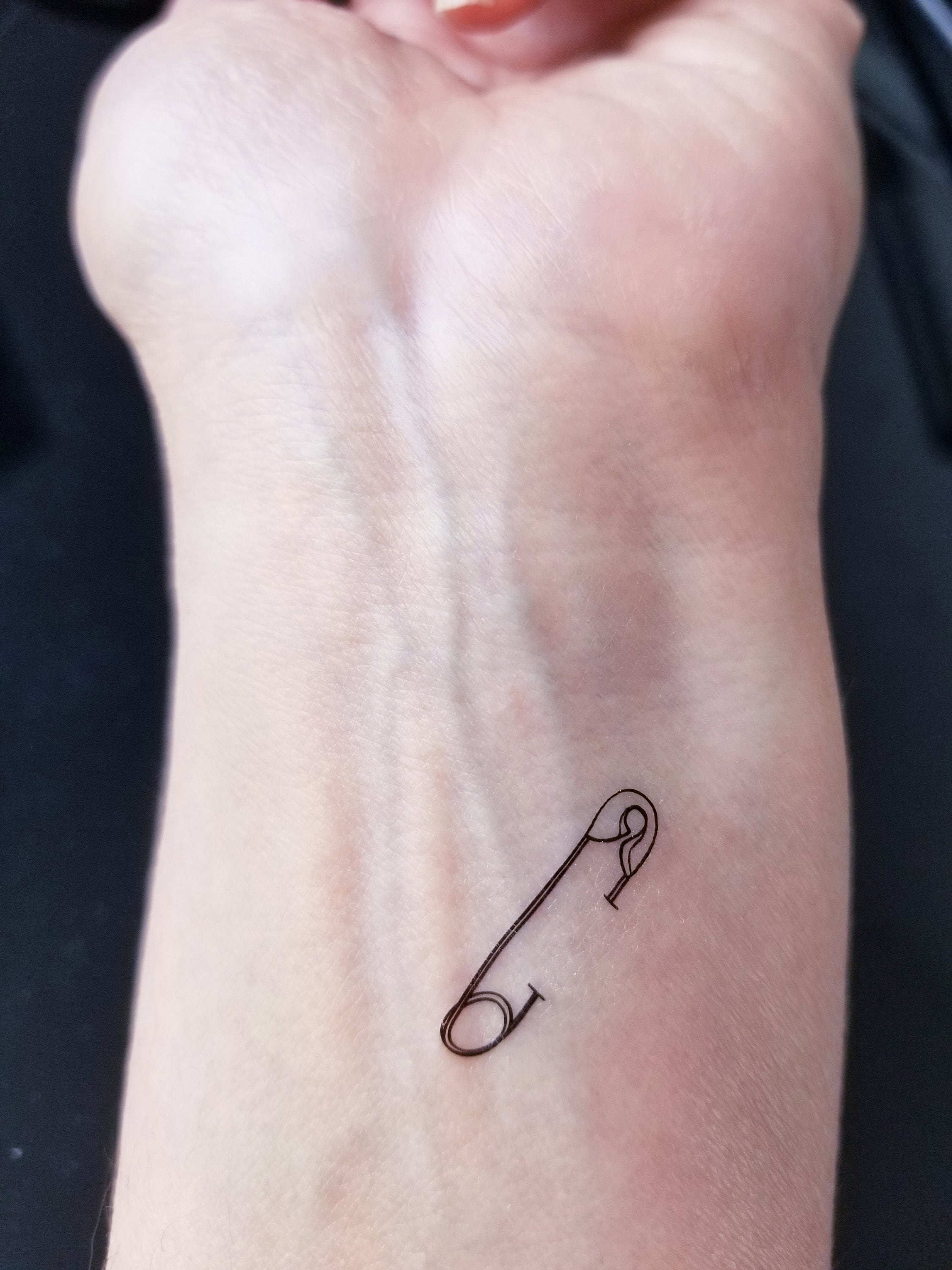 Safety Pin Temporary Tattoo 2 Sets of 2 Etsy Sweden