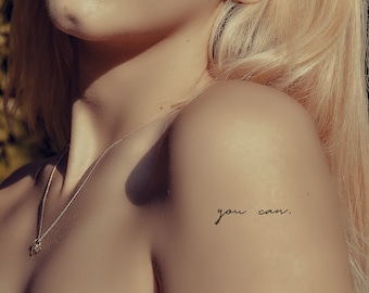 you can temporary tattoo (set of 4)