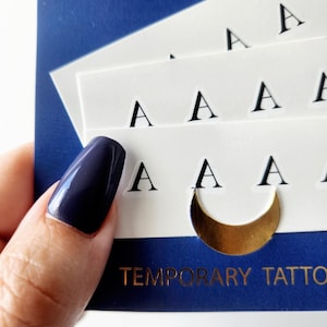 temporäres Tattoo Großbuchstabe A (12er-Set)