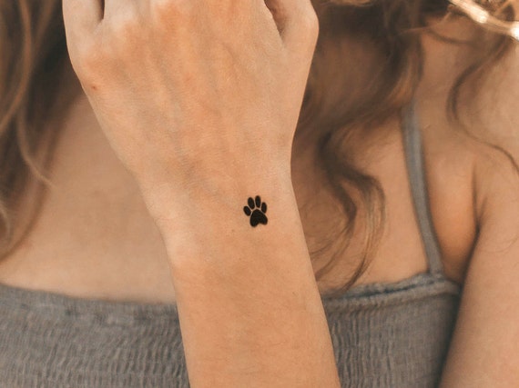 8 Cat S Paws Temporary Tattoos Fake Tattoos Perfect Giht Etsy