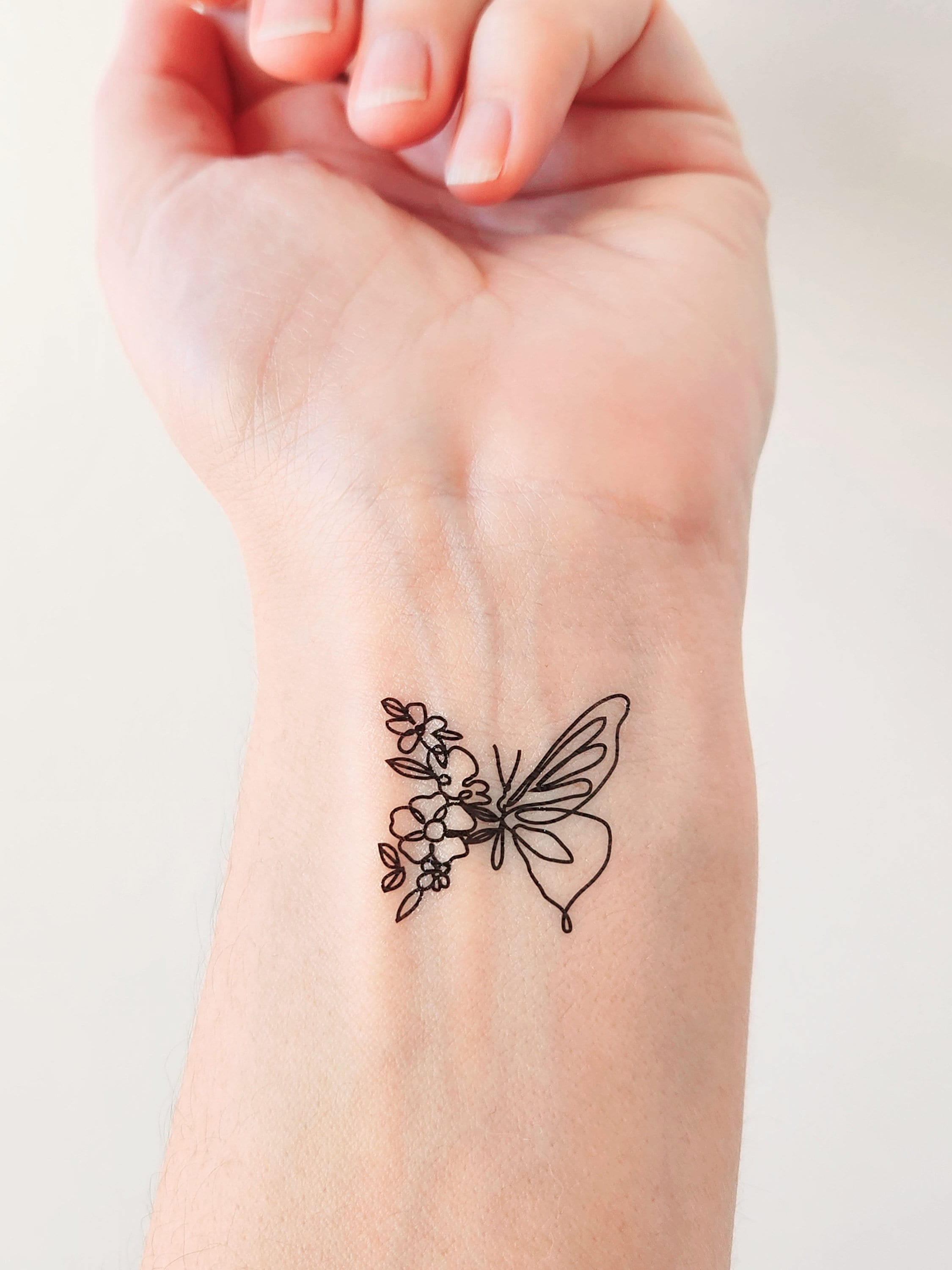Sunflower Butterfly Tattoo pic