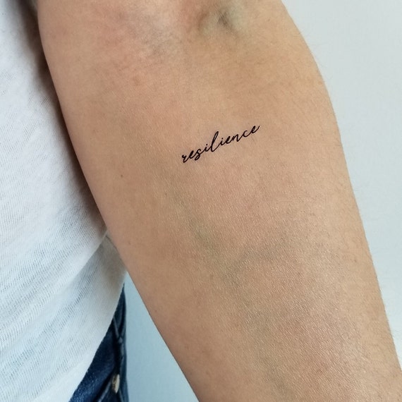 Resilience Word Temporary Tattoo set of 4 - Etsy Australia Resilience Word Temporary Tattoo set of 4 - Etsy Australia
