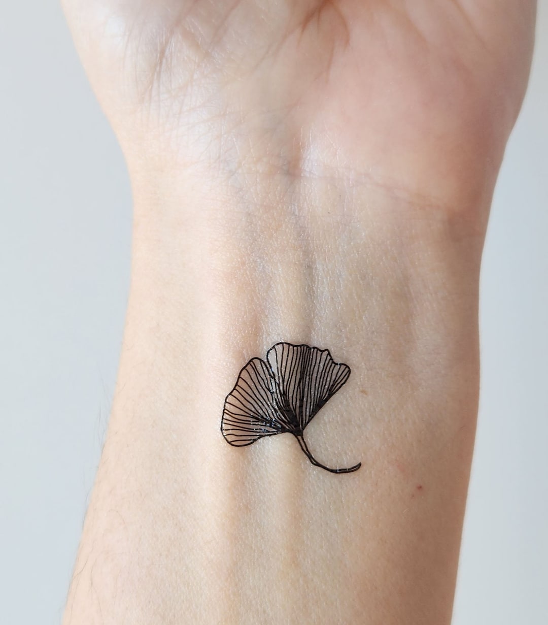 Ginkgo Leaf Small Temporary Tattoo (set of 4) - Etsy