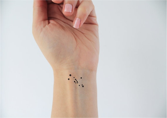 6 Taurus Zodiac Temporary Tattoos / Taurus Sign Tattoo / - Etsy