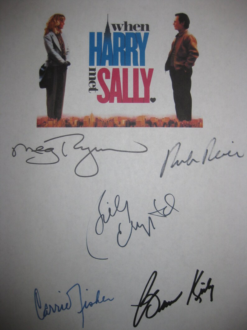 When Harry Met Sally Signed Film Movie Screenplay Script X5 | Etsy