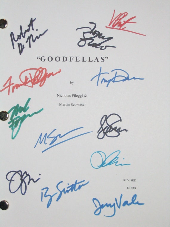 goodfellas signed film movie