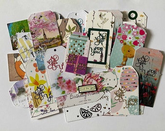 Gift Tags : 15 pack Recycled / Upcycled – Lucky Dip* (* read description)