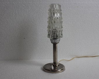 Vintage Mid Century Modern Lamp / Vintage Desk Crystal Lamp / Bedside Lamp / Yugoslavia Lamp / 1970s