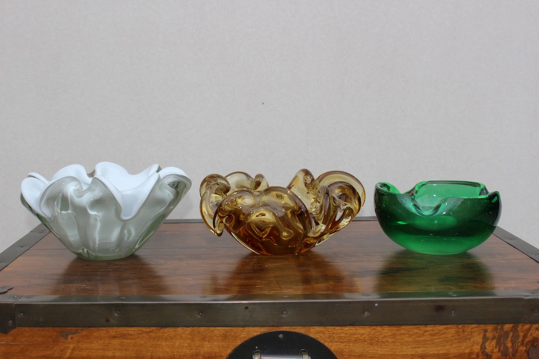 Beautiful Vintage Murano Glass Ashtray / Vintage Art Glass / Etsy