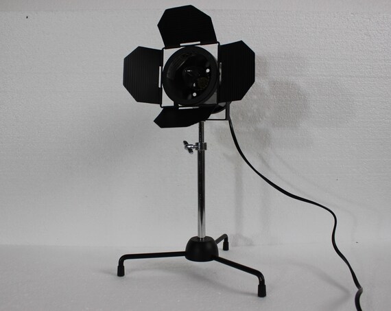 Vintage Reflector Lamp Tripod Tripod Reflector Studio Floor Lamp