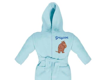 PUG Childrens Soft Dressing Gown Robe Age 2-13 Toddler Boys Girls House Coat