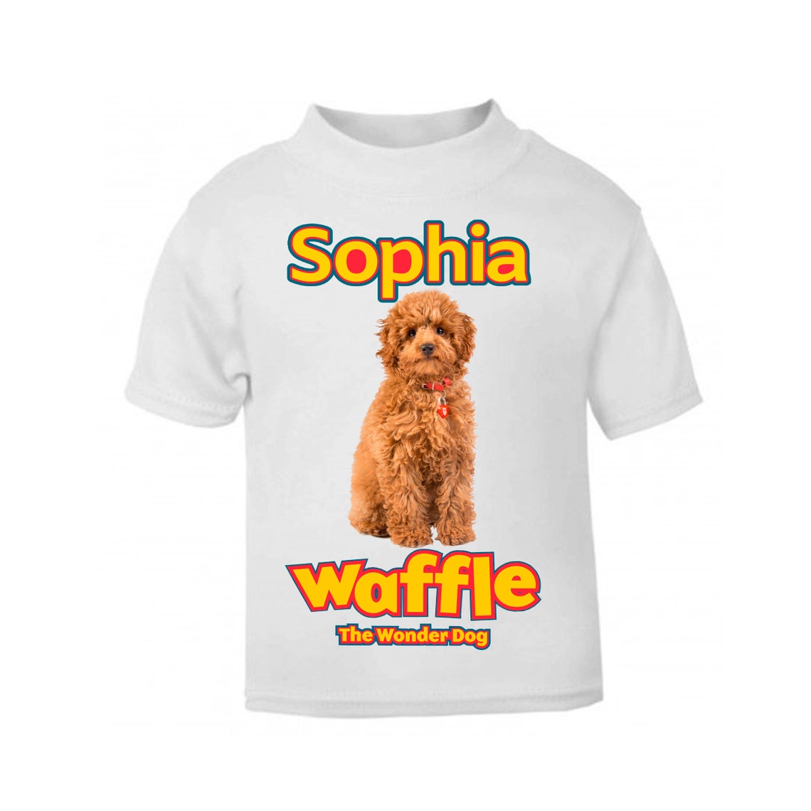 Waffle The Wonder Dog 3 Girls/Boys Personalised Short Sleeve Etsy