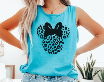 Minnie Leopard UNISEX Tank Top, Disney Tank Top, Magical Tank Top