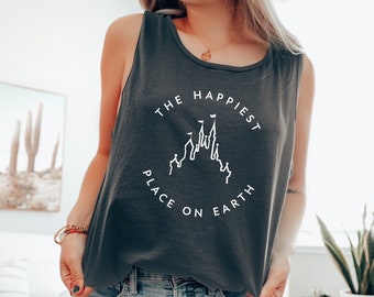 Happiest Place on Earth UNISEX Tank Top, Disney Tank Top