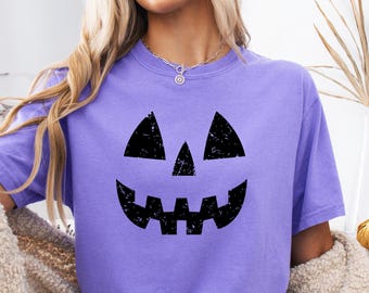 Distressed Pumpkin UNISEX Shirt, Halloween Shirt