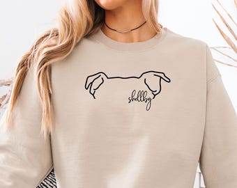 Custom Pitbull Mom Ears UNISEX Shirt, Sweatshirt or Hoodie, Pitbull mom, Gift for Dog Mom, Gift for Dog Lover, Personalized Dog Sweatshirt