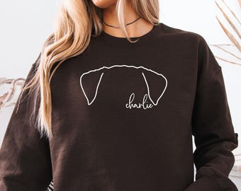 Custom Labrador Mom Ears UNISEX Shirt, Sweatshirt or Hoodie, Labrador Mom, Dog Mom Sweater, Gift for Dog Lover, Personalized Dog Sweatshirt