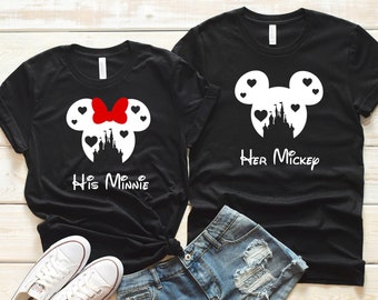 Disney His And Hers Etsy