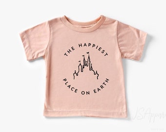 Happiest Place on Earth Toddler Shirt, Disney Toddler Tee, Disney Inspired Toddler Shirt