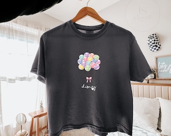 Disney Balloons Heavyweight Boxy T-Shirt, Disney Shirt