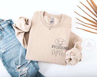 Dachshund Mom UNISEX Shirt, Sweatshirt or Hoodie, Dog Mom Shirt, Gift for Dog Mom, Gift for Dog Lover, Dachshund Mama
