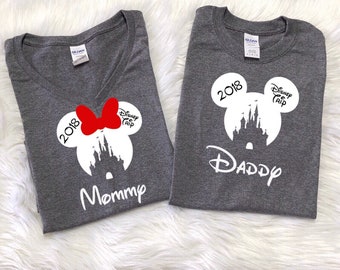 Disney Trip Castle Family shirts with 2018, Family Vacation shirts, Disney Family shirts, Family vacation shirts, Disney Family Shirts