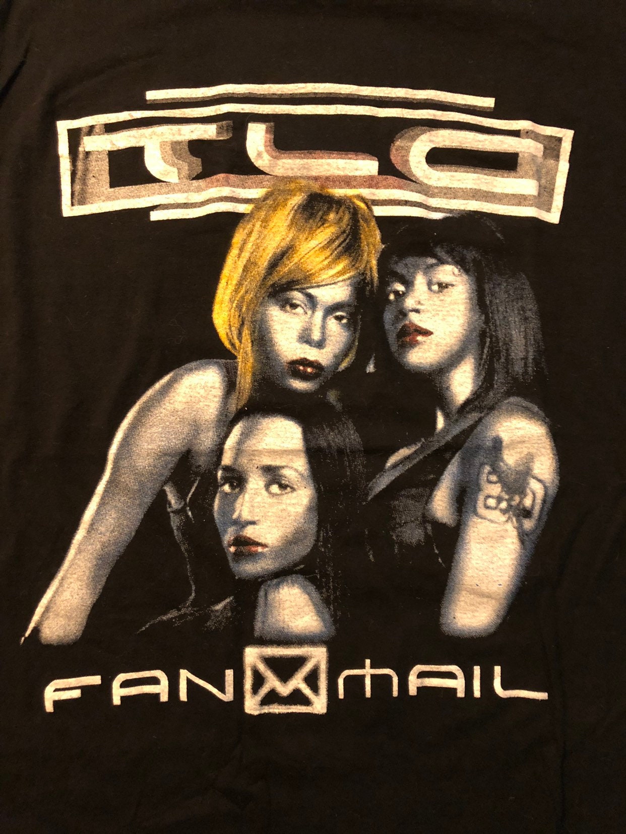 Vintage TLC Fan Mail Tour Shirt, Rare and Extremely Hard to Vintage TLC Fan Mail Tour Shirt, Rare and Extremely Hard to
