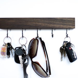 Heavy Duty KEY Entryway Organize / High quality NATURAL Wood Custom Handmade Wall Hanging Glasses Jewelry