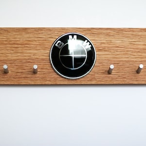 Custom BMW Car Keys Holder, Solid Wood Wall Mounted, Key Organizer ...
