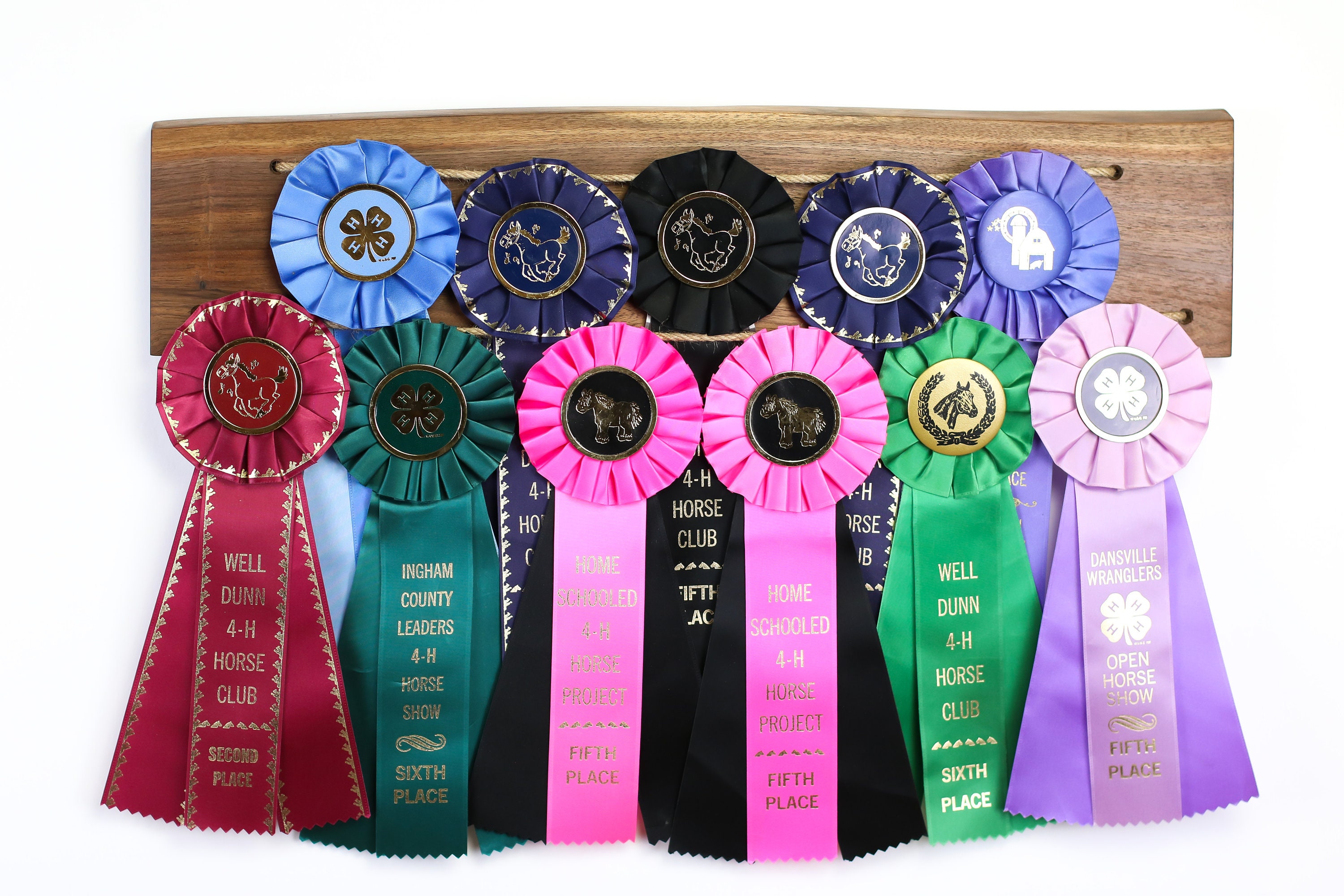Natural Wood Horse Show Ribbon Display/ Horse Award Display/ Etsy