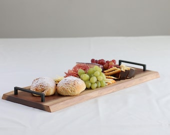 Live Edge Natural Wood Cheese Board Serving Tray Countertop Kitchen Bathroom Display Tray