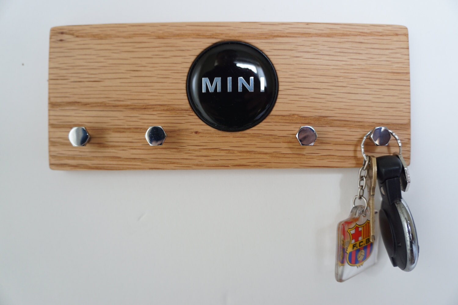 Mini Cooper Wood Key Holder Solid Wall Mounted Key Holder Etsy