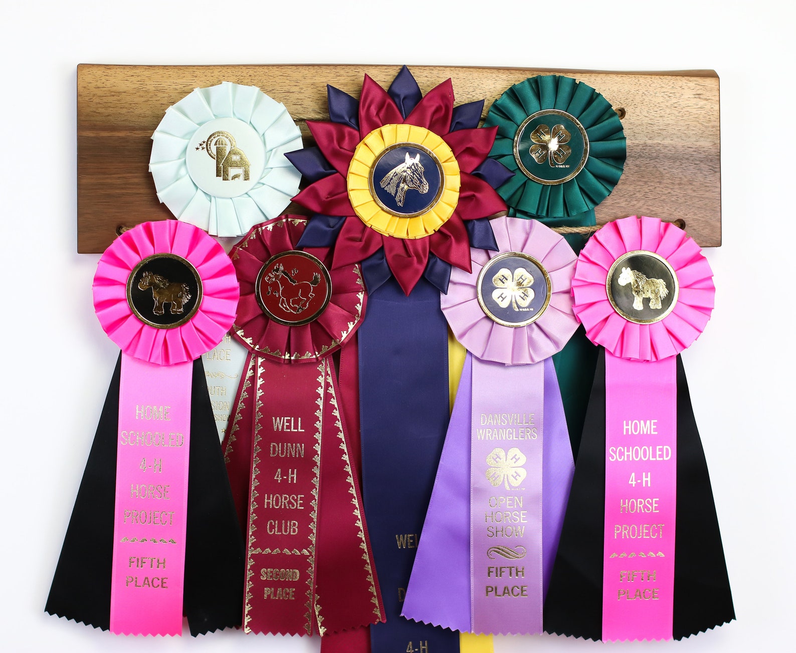 Natural Wood Horse Show Ribbon Display/ Horse Award Display/ Etsy
