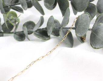 Delicate Everyday Basic Gold Plated Stainless Steel Paperclip Chain Bracelet