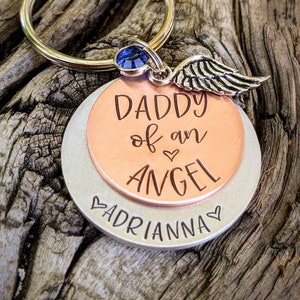 Daddy of clearance an angel keychain