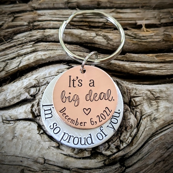 Personalized hand stamped sobriety keychain. Custom sober birthday gift. Recovery anniversary keychain. Addiction recovery gifts. AA NA gift