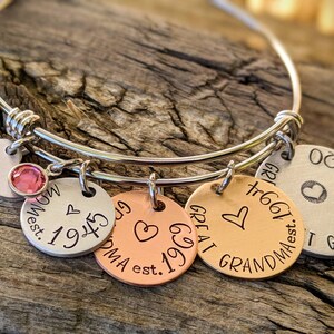 Personalized great great grandma bracelet. Gift for grandmother. Mothers day gifts for grandma. Nana bracelet. Pregnancy announcement gift image 7