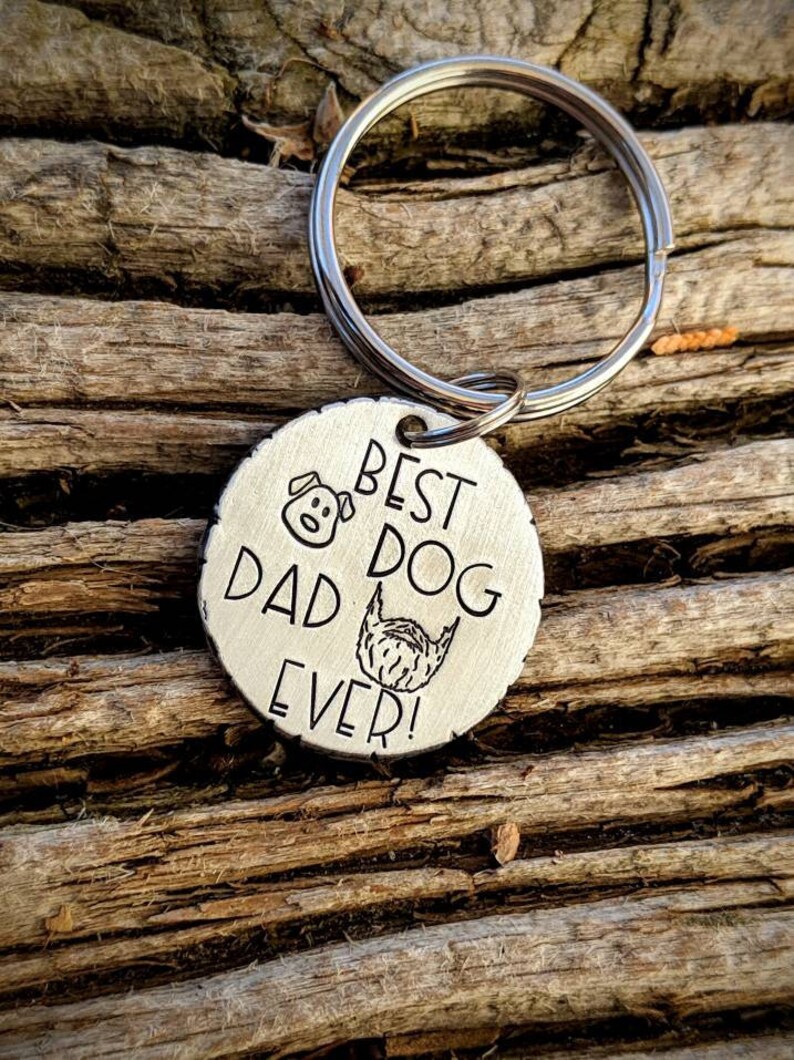 dog dad keychain