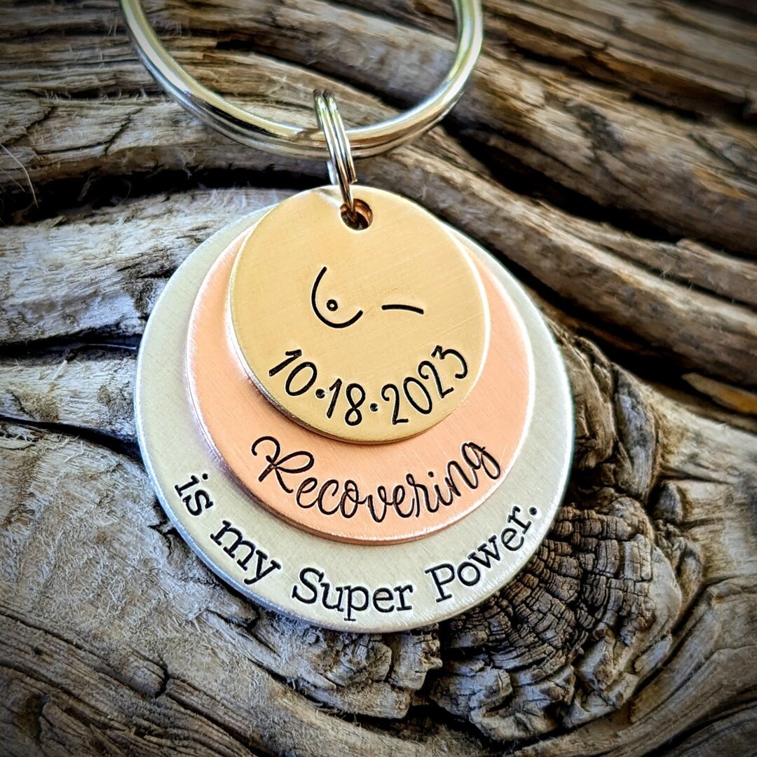 Recovery Keychains Breast Cancer Recovery Keychain. Unilateral Bilateral Mastectomy ...