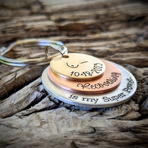 Breast cancer recovery keychain. Unilateral bilateral mastectomy remission gift. image 9