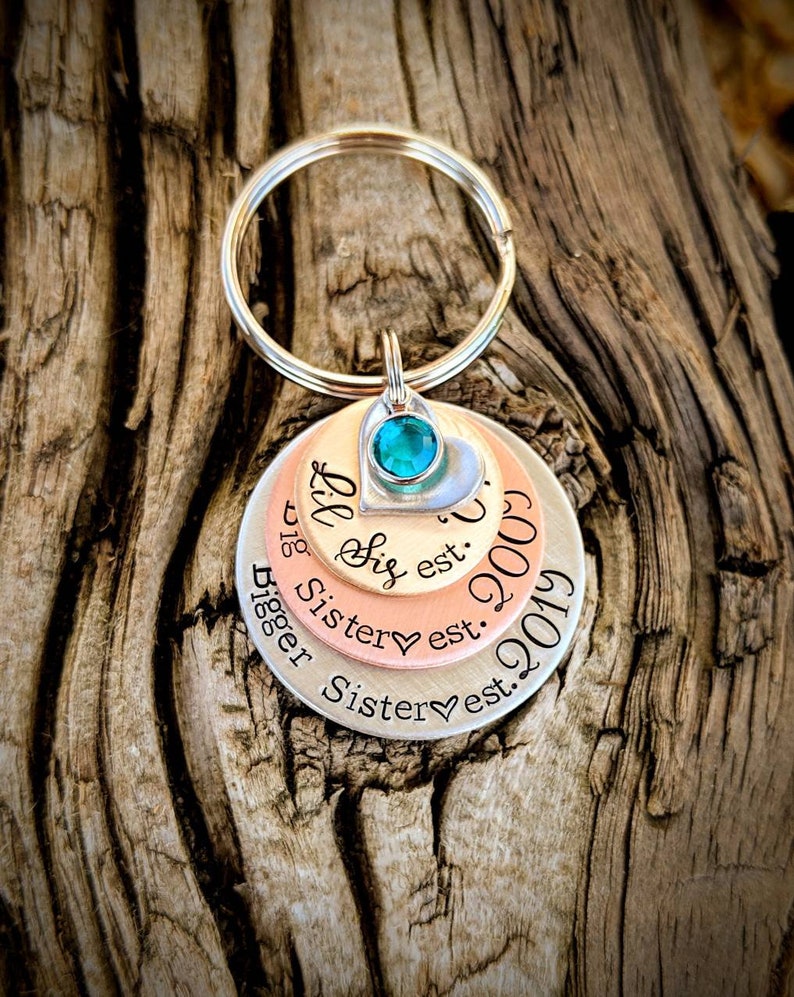 Personalized Pregnancy Announcement Keychain. Big Sister Gift. Etsy