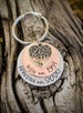 Personalized hand stamped grandmas keychain. Mothers day gifts for grandmother. First time grandma gifts. Custom pregnancy announcement. 