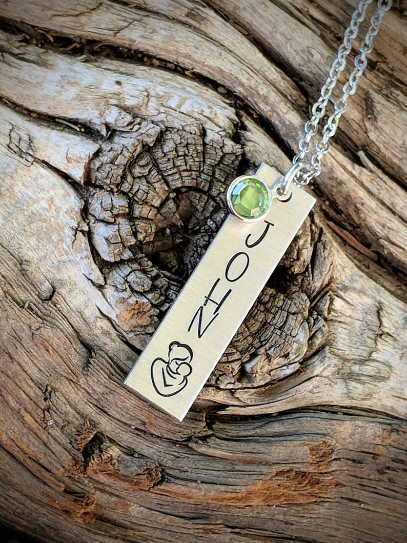 Loss of child gift. Custom miscarriage gift Personalized infant loss memorial necklace Hand stamped memorial gift Stillbirth gift