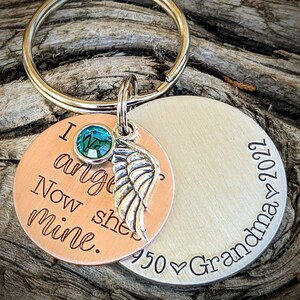 Best Grandma In Heart Grandparent's Day Engraved Wood Square Keychain - Foto 10
