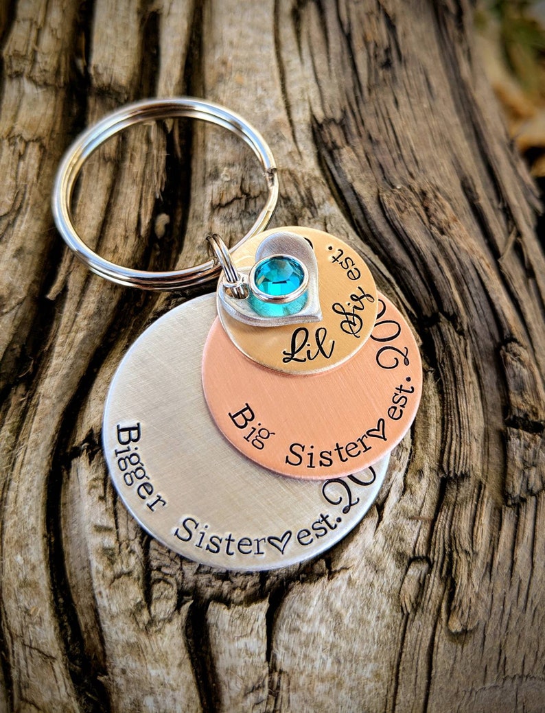 Personalized Pregnancy Announcement Keychain. Big Sister Gift. Etsy