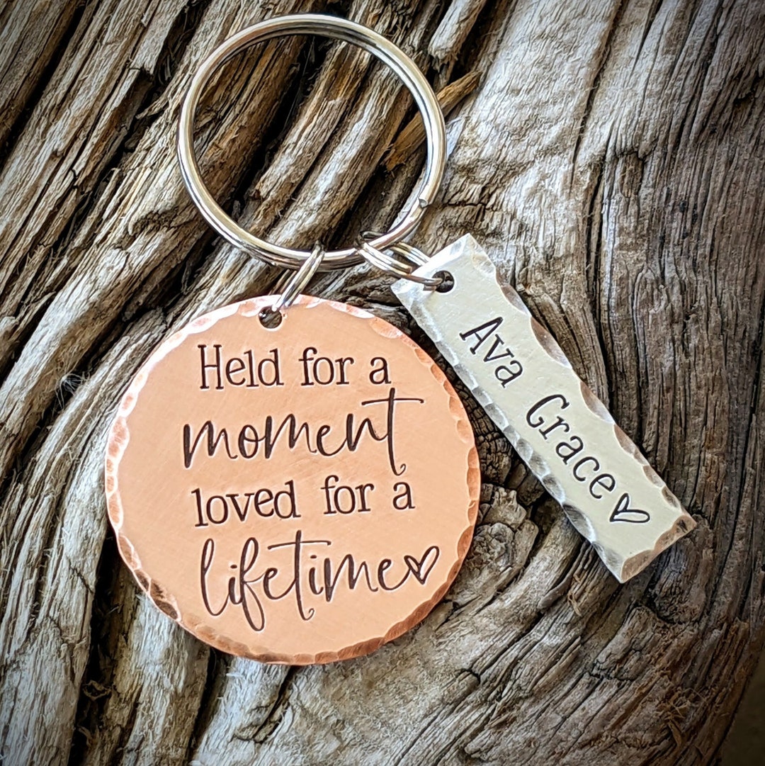 Infant Loss Memorial Keychain. Miscarriage Keepsake. Personalized ...