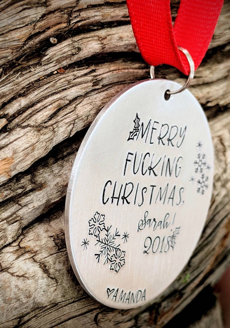 Funny Christmas Ornament. Personalized Ornament. Custom Hand Etsy