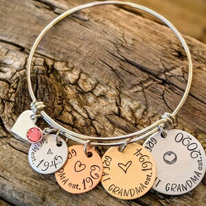 Personalized great great grandma bracelet. Gift for grandmother. Mothers day gifts for grandma. Nana bracelet. Pregnancy announcement gift image 9